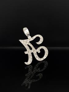 Pendentif Hip Hop Ice Orbit personnalisé en acier inoxydable avec diamants glacés - Product Image 3
