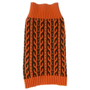 Maglione per Cani di Design Armonioso, Bicolore, Lavorato a Maglia con Cavo Pesante, Abbigliamento per Animali Domestici - Product Image 1