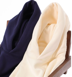 Sweat-shirt à capuche unisexe en coton mélangé surdimensionné à manches longues pour la mode streetwear - Product Image 5