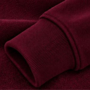 <b>Womens</b> Dark Maroon Red Oversized <b>Sweatshirt</b> <b>White</b> Letter Graphic Print Crew Neck Long Sleeve Casual Streetwear Pullover Top - Product Image 6