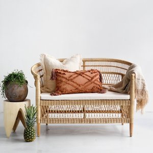 Sofá de mimbre para exteriores, conjunto de sofás creativos, muebles de jardín de lujo, Mimbre natural, hecho en Vietnam - Product Image 3