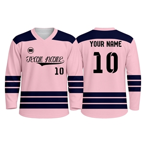 High Quality 100% Polyester Eco-Friendly Quick Dry Ice Hockey Uniform Custom Team Hockey Apparel <b>Set</b> Lightweight Breathable - Product Image 1