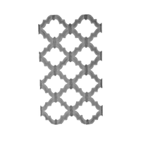 Panneau de balustrade de balcon en treillis gothique en fonte, insert de clôture, garde-corps d'escalier de villa de luxe, grille de terrasse, direct usine