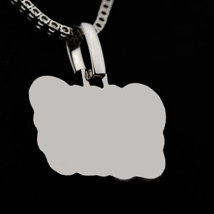 High Quality Elegant Silver Plated Natural Diamond Pendant Necklace Unisex Luxury Pendant Gift Best Prices In India - Product Image 3