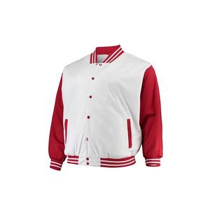 Chaqueta Varsity de Lana Personalizada para Hombre con Cuello Alto y Mangas de Cuero, Chaqueta de Invierno Delgada Tipo Letterman para Venta al Por Mayor - Product Image 6