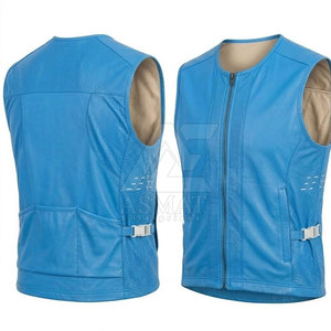 Chaleco de Cuero para Motociclistas, Chaleco de Motociclismo sin Mangas, Estilo Clásico, Chaleco Resistente, Tallas Personalizables - Product Image 2