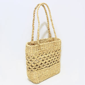 Sac à main tissé en jonc de mer et jacinthe d'eau fait à la main de l'usine Artex Dong Thap Sacs de pique-nique naturels du Vietnam - Product Image 5