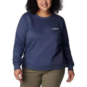 Sweat-shirt pour femme le plus vendu, sweat-shirt long surdimensionné d'hiver, sweat-shirt en coton uni personnalisé pour femme - Product Image 3