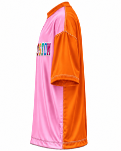 Custom Logo Men's Pink <b>Orange</b> Short Sleeve <b>T</b>-<b>Shirt</b> 100% Cotton O-Neck Printed Letter Design Casual Regular Fit Quick Dry Soft - Product Image 4