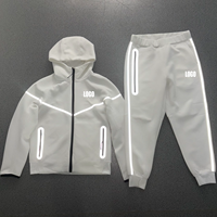 Ensemble de survêtement homme en molleton technique premium avec sweat à capuche zippé et pantalon de jogging – Confortable et moderne