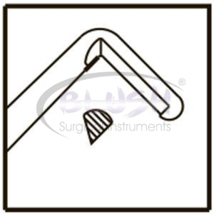 Nagahara Phaco Chopper Izquierdo de Titanio, Instrumento Oftálmico para Cirugía de Cataratas y Discección del Núcleo, Certificado ISO por Blush Surgical - Product Image 5