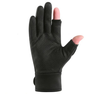Guantes de Pesca Unisex sin Dedos con Puntos Antideslizantes, Protección UV, Ajuste Ergonómico, Diseño Táctico, Cierre de Gancho y Bucle Impermeable - Product Image 3