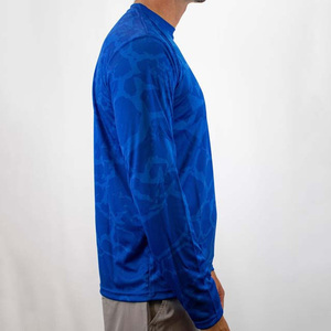 Custom Sublimation Spandex/Polyester Unisex Breathable Fishing Shirt with Hood Pocket and 3D Custom Design - Product Image 3