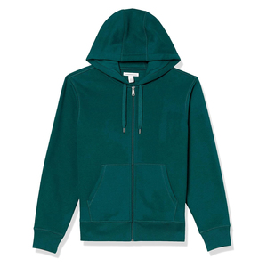 เสื้อฮู้ดผู้ชายแบบซิป สีพื้น ผ้าเฟรนช์เทอร์รี่ สวมใส่สบาย มีกระเป๋า ทรงปกติ เหมาะสำหรับใส่ในฤดูใบไม้ร่วง - Product Image 1