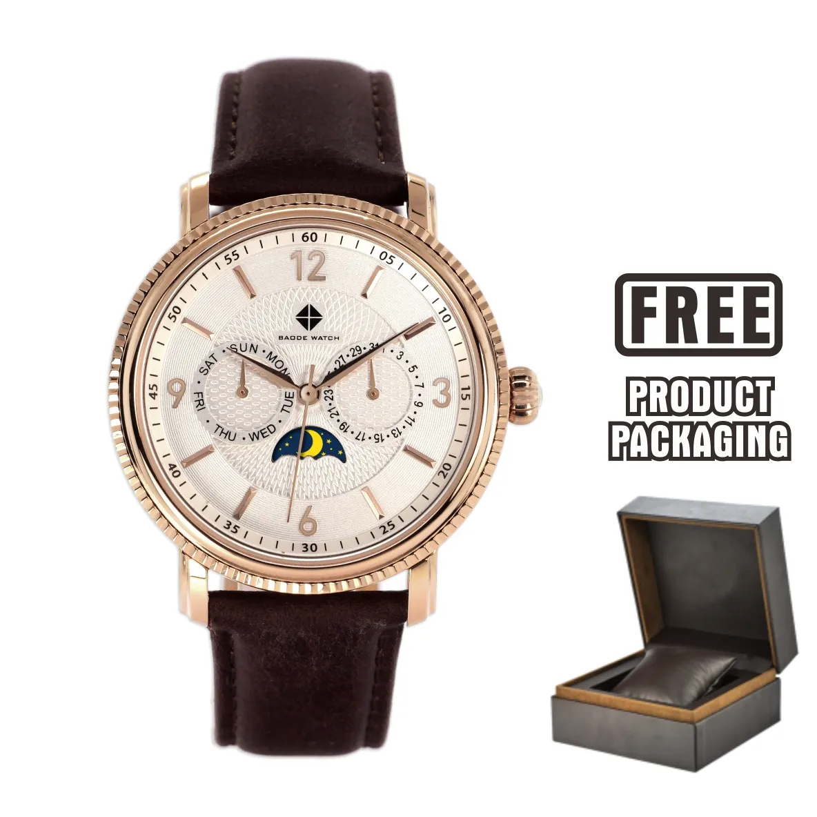 [Boxset] Günstiger Preis Benutzer definierte Quarz Edelstahl Uhr Unisex Luxus Hersteller ODM OEM Odm Armbanduhr