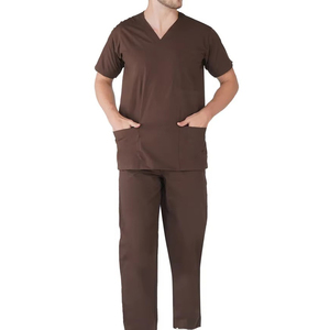 Hospital Use <b>Scrub</b> <b>Nursing</b> Uniform Sets for Unisex Wholesale Custom Logo Medical <b>Scrub</b> Uniform Pockets Customized Color Worsted - Product Image 1