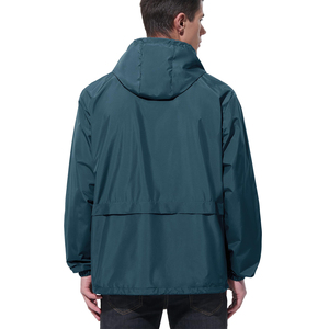Chaqueta Impermeable y Cortavientos con Capucha para Hombre, Personalizada, para Deportes al Aire Libre, Running, Senderismo, Ligera, OEM ODM - Product Image 3