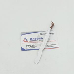 Pince à épiler d'extension de cils russe de type L durable en acier inoxydable poignée en diamant pince à épiler en or rose blanc - Product Image 2