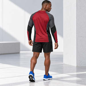 Camiseta Deportiva de Punto para Hombre, de Secado Rápido, Personalizada, de Malla de Poliéster, Absorbente de Humedad, Ecológica, Antiarrugas, para Fitness - Product Image 4
