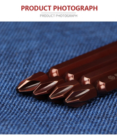 TOOLJOY Factory High Standard Red Double-end Screwdriver Bits Powerful Strong Ph2 Screwdriver Bits of Best Price