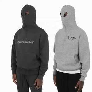 Sweat-shirt d'hiver unisexe en molleton de coton surdimensionné personnalisé 2025, style streetwear, à fermeture éclair, éco-responsable, vente en gros directe usine - Product Image 1