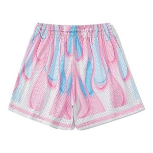 Shorts de sport pour hommes en maille 100 % polyester, fabriqués en usine, coupe régulière, avec trous respirants, personnalisables par sublimation intégrale - Product Image 2