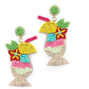 Pendientes de Perlas con Forma de Mariposa, Estilo Boho Clásico, Bordados con Cuentas, 88 Cuentas Decorativas, Algodón Ligero, Clásico - Product Image 4