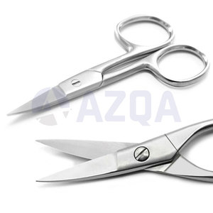 Ciseaux à ongles professionnels en acier inoxydable de 9 cm avec lames courbées et arrondies pour la pédicure, les soins des ongles, les enfants et les bébés - Product Image 4