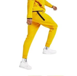 Ensembles de survêtements décontractés pour hommes à fermeture éclair intégrale, en molleton technique de polyester, avec rayures, pour le sport et le jogging, vente en gros - Product Image 5