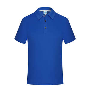 Venta caliente moda de hombre de talla grande para Polos con mangas bordadas punto sólido transpirable-venta al por mayor - Product Image 1