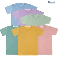 T-shirt blanc écologique pour homme en polyester/coton pastel lavande pour impression par sublimation fabriqué en Thaïlande