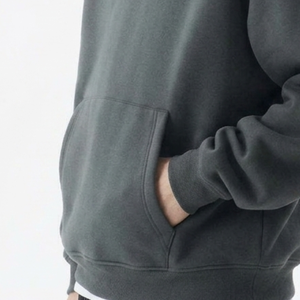 เสื้อฮู้ดดี้ปักลายวินเทจสำหรับผู้ชาย ผ้าคอตตอนหนานุ่ม สไตล์สตรีทแวร์  รับสกรีนโลโก้  ทรงโอเวอร์ไซส์ ผ้าฟลีซ - Product Image 4