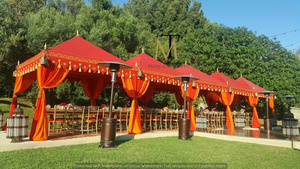 Carpa para Eventos al Aire Libre, Tipo Pagoda, Doble Capa de Tela de Algodón, Resistente al Viento, Protección UV, Ignífuga (DIN4102), Tres Estaciones, MSI - Product Image 2