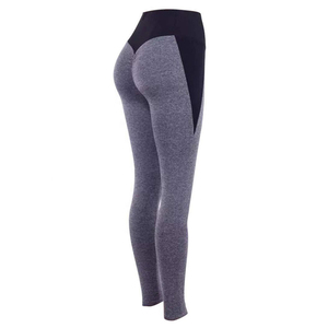 Leggings de yoga personnalisés à taille élastique imprimés, longueur intégrale, en tissu polyester et élasthanne de qualité supérieure pour femmes - Product Image 2