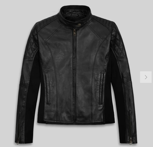 Veste en cuir pour femme modèle 2026, nouvelle mode, veste en cuir coupe-vent noire pour homme et femme, styles personnalisés - Product Image 1