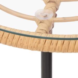 Table à manger en verre trempé transparent résistant aux UV, matériaux standard pour l'extérieur - Product Image 5