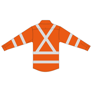 High Quality 878 Customized Logo <b>Sunscreen</b> UPF 50+ AS/NZS 4602.1 100% Cotton High Visibility Safety Shirts for Men 2026 OEM - Product Image 3