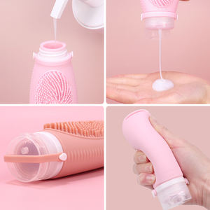 Botellas de Viaje de Silicona Aprobadas por la TSA, Juego de Envases de Silicona Antiderrames para Artículos de Tocador, Tónico, Maquillaje Líquido, Negro - Product Image 6