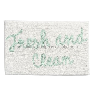 Luxury Bath Mat <b>Towel</b> 100% Cotton Custom Pattern Floor <b>Towel</b> 500-650 GSM Bath Mat Bathroom - Product Image 6