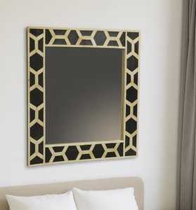 Art Deco <b>Rectangle</b> <b>Wall</b> <b>Mirror</b> With Geometric Bone Inlay Design Handmade Wood Frame Decorative Home Accent <b>mirror</b> Customized - Product Image 1