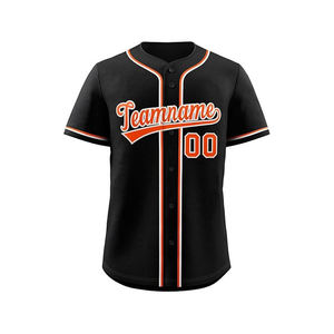 Camiseta de Béisbol Personalizada con Impresión Digital, Parte Delantera Sólida, Poliéster/Algodón de Alta Calidad, Secado Rápido, con Nombre del Equipo Personalizado - Product Image 4
