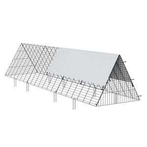 Tunnel per Polli Portatile 118,1 X 28 X 24,2 Pollici per Giardino, Facile Installazione con Capacità Personalizzabile - Product Image 5