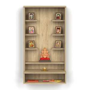 หิ้งไม้ขนาดเล็กแบบดั้งเดิม Shubh สำหรับติดผนังบ้าน - Product Image 3