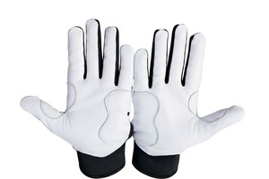 Leather Baseball Batting Gloves Breathable <b>Hook</b> and Loop Closure Custom Logo Sports Grip for Training - Product Image 3