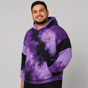Sweat à capuche tie-dye de qualité supérieure pour homme, logo personnalisé, molleton doux en coton, pull décontracté, streetwear tendance, sweat à capuche tie-dye pour homme - Product Image 4