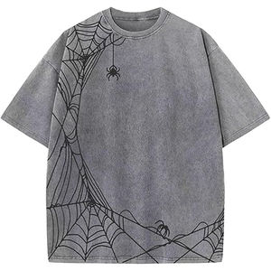 Camisetas de Tallas Grandes con Lavado Ácido, 100% Algodón de Alta Calidad, 220 Gramos de Peso de Tela, Diseño Sólido Desgastado y Decolorado por el Sol, ¡Gran Venta! - Product Image 5