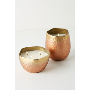 Pot à bougie en laiton doré avec couvercle en forme de fougère, décoration pour la maison et les fêtes, nouveau design moderne, organisateur de bureau, parfait pour la décoration de table - Product Image 2