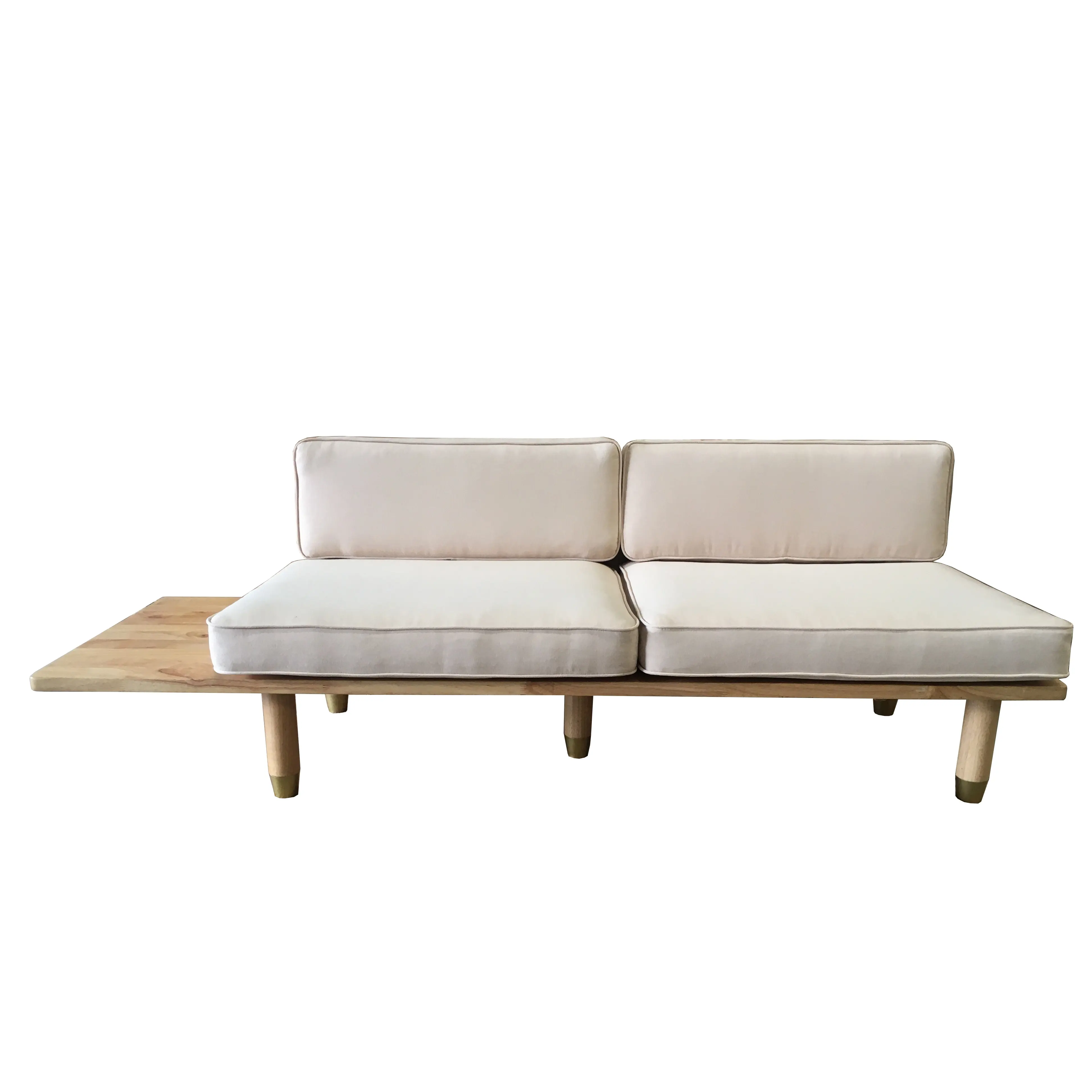 Meubles De Salon Faible QUANTITÉ MINIMALE DE COMMANDE Personnalisé Canapé Rembourré En Cuir En Bois 2-Seater