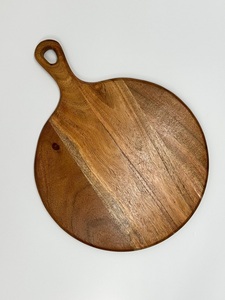 Tabla de cortar de madera de diseño único, juego para servir queso y pizza, para charcutería, para decoración de mesa de cocina o restaurante, tabla para cortar. - Product Image 4