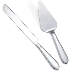Trend <b>Cake</b> Serving <b>Kit</b> Metal Knife and Server Stainless Steel Dessert Server Party Tableware - Product Image 1